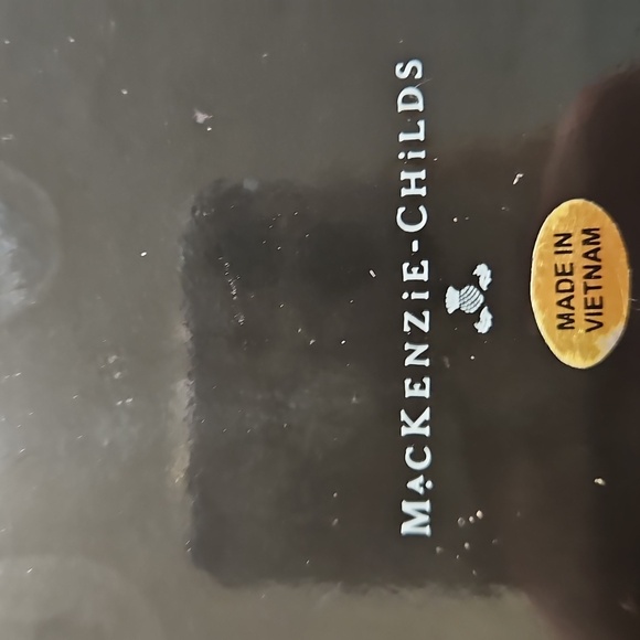 Mackenzie Childs Floral Wicker Tray - Picture 2 of 2